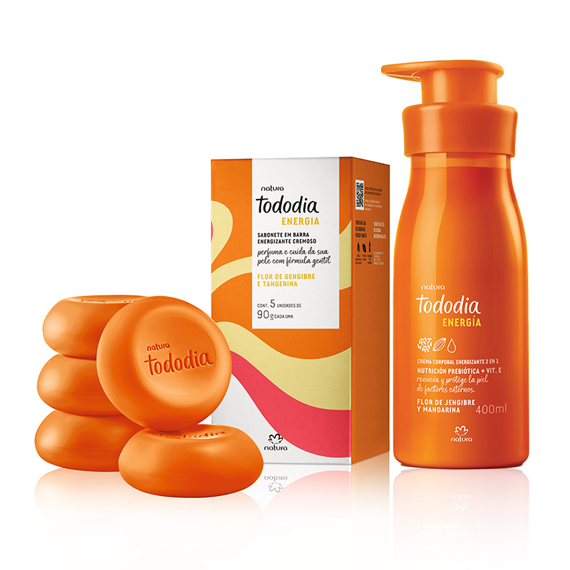 Kit Tododia flor de jengibre y mandarina energizante