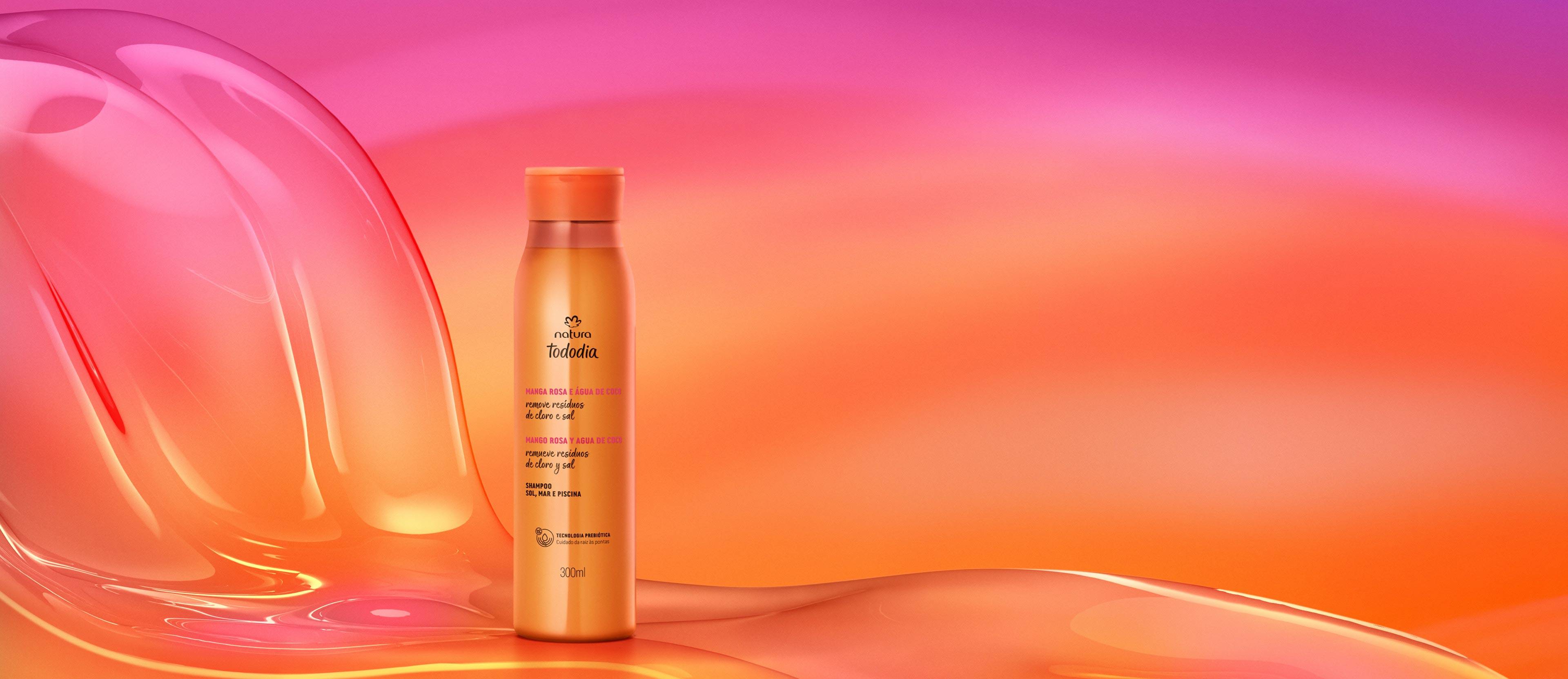 Shampoo Sol, Mar y Piscina Tododia Mango Rosa y Agua de Coco 300 ml