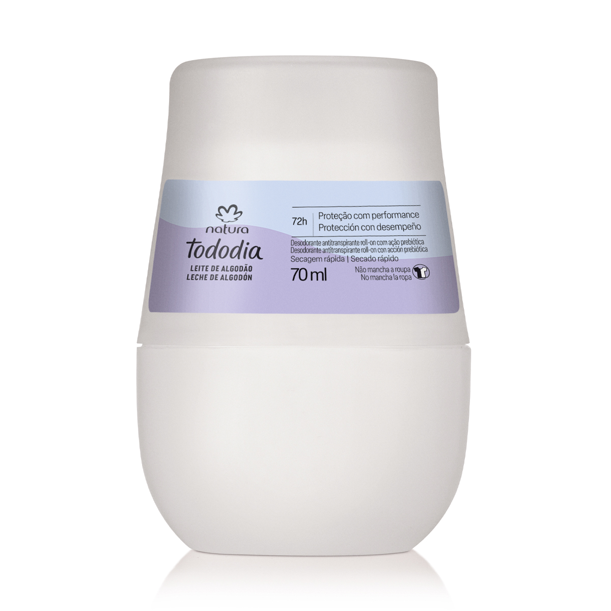 Desodorante Antitranspirante Roll-on Tododia Algodón 70 ml