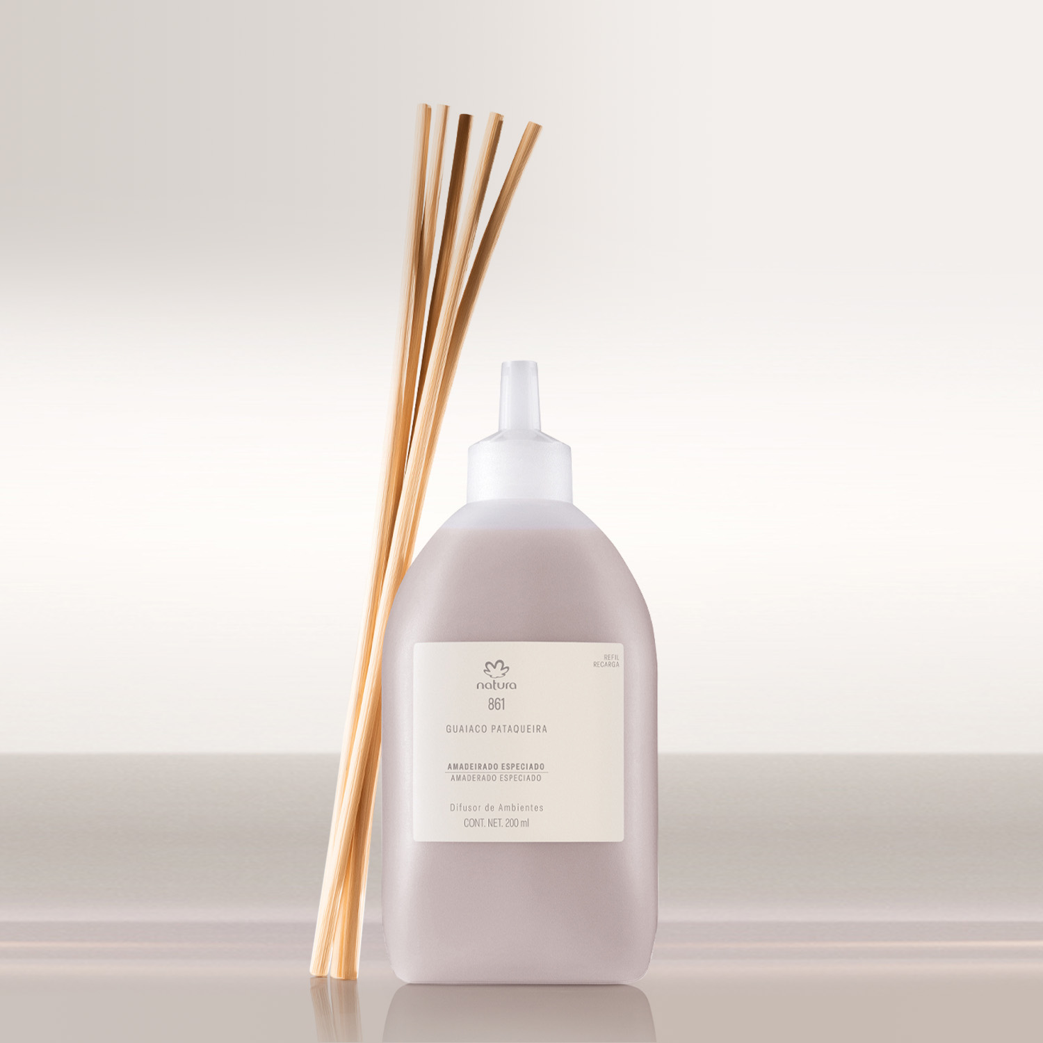 Repuesto Difusor Natura 861 Guaiaco Pataqueira 200 ml Con Varilla