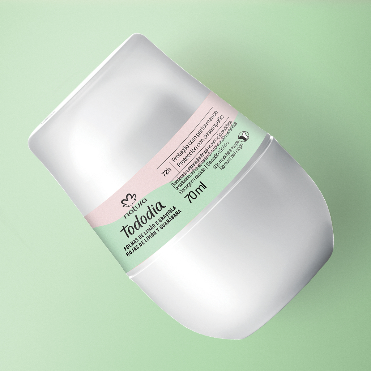 Desodorante Antitranspirante Roll-on Tododia Hojas de Limón y Guanábana 70 ml