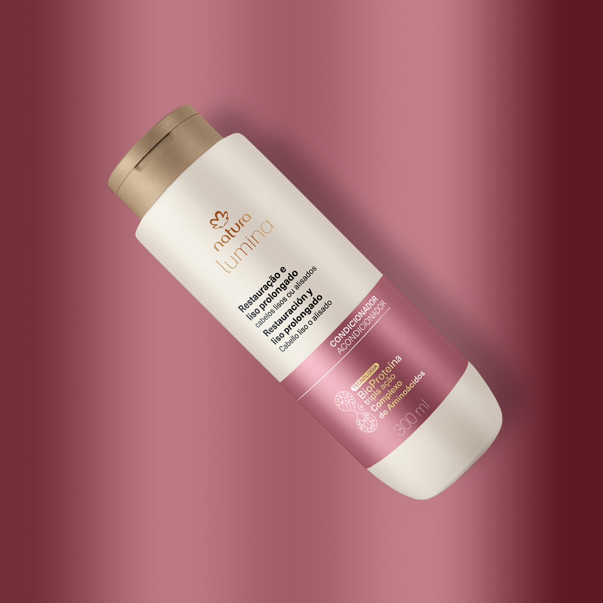 Acondicionador Restauración y Liso Prolongado Lumina 300ml