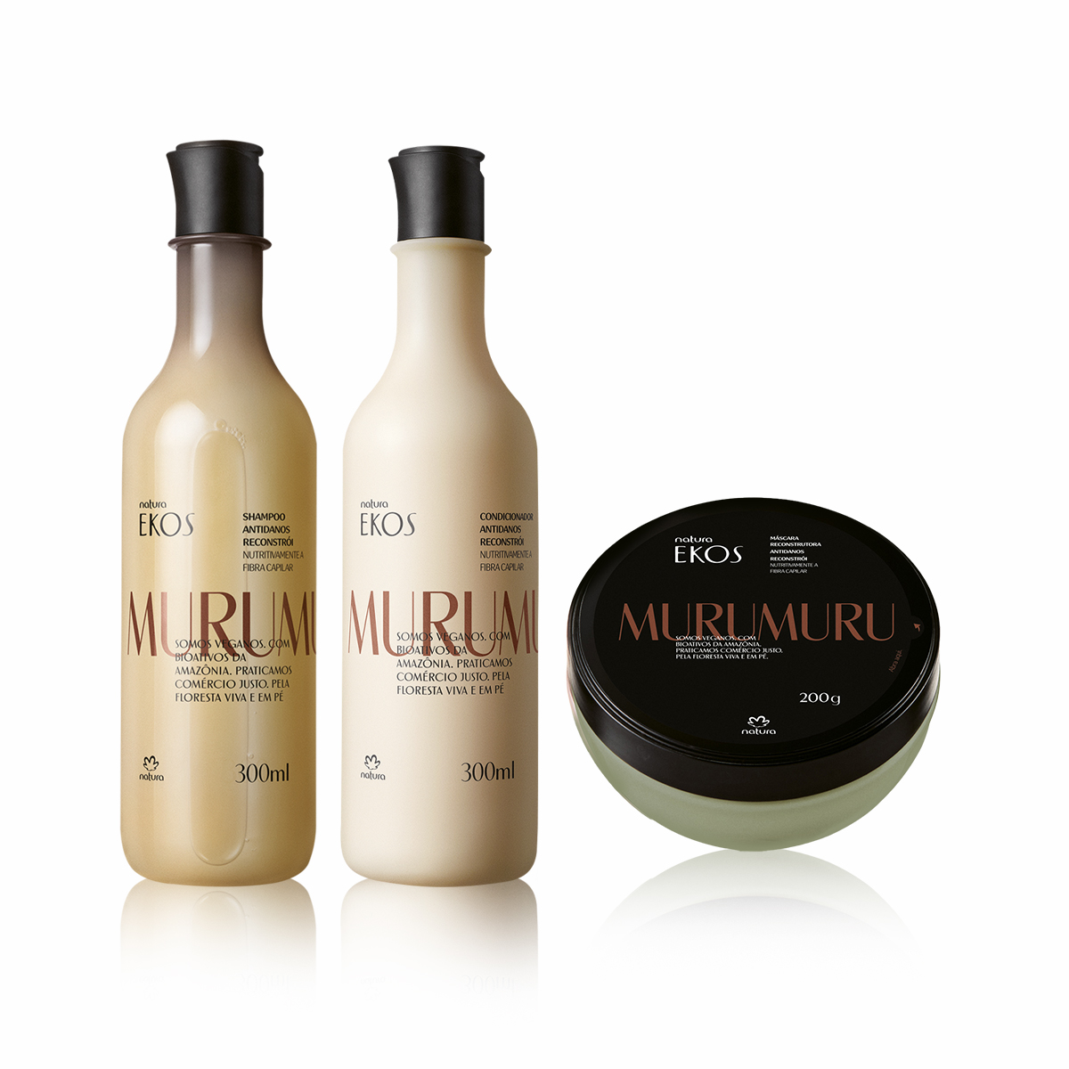 Kit Ekos Murumuru Shampoo, Acondicionador y Máscara