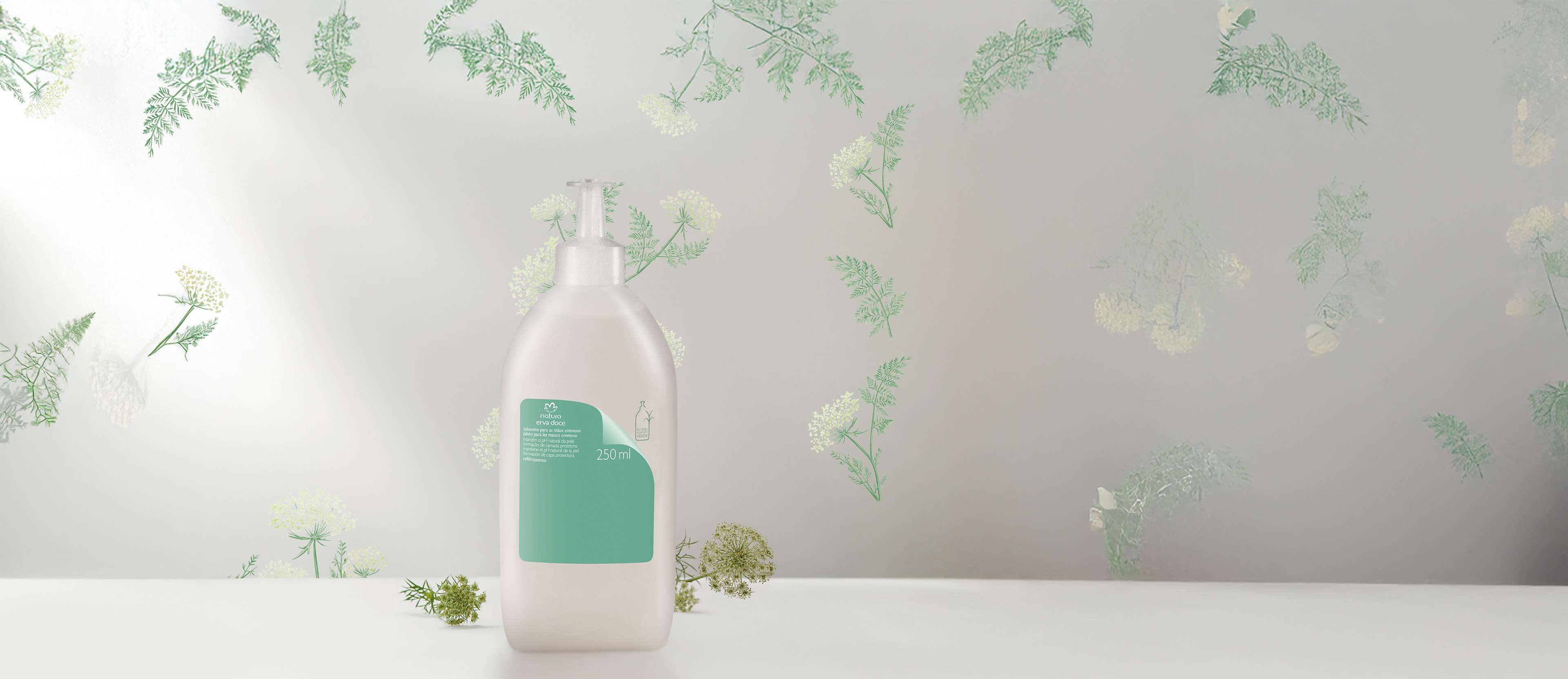 Repuesto Jabón Cremoso para Manos Erva Doce 250 ml