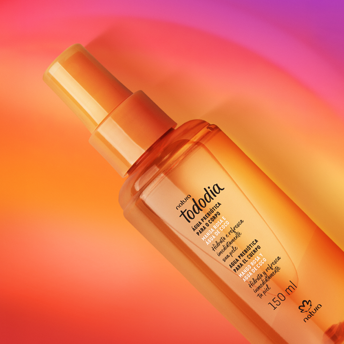 Agua Prebiótica Tododia Mango Rosa y Agua de Coco 150 ml