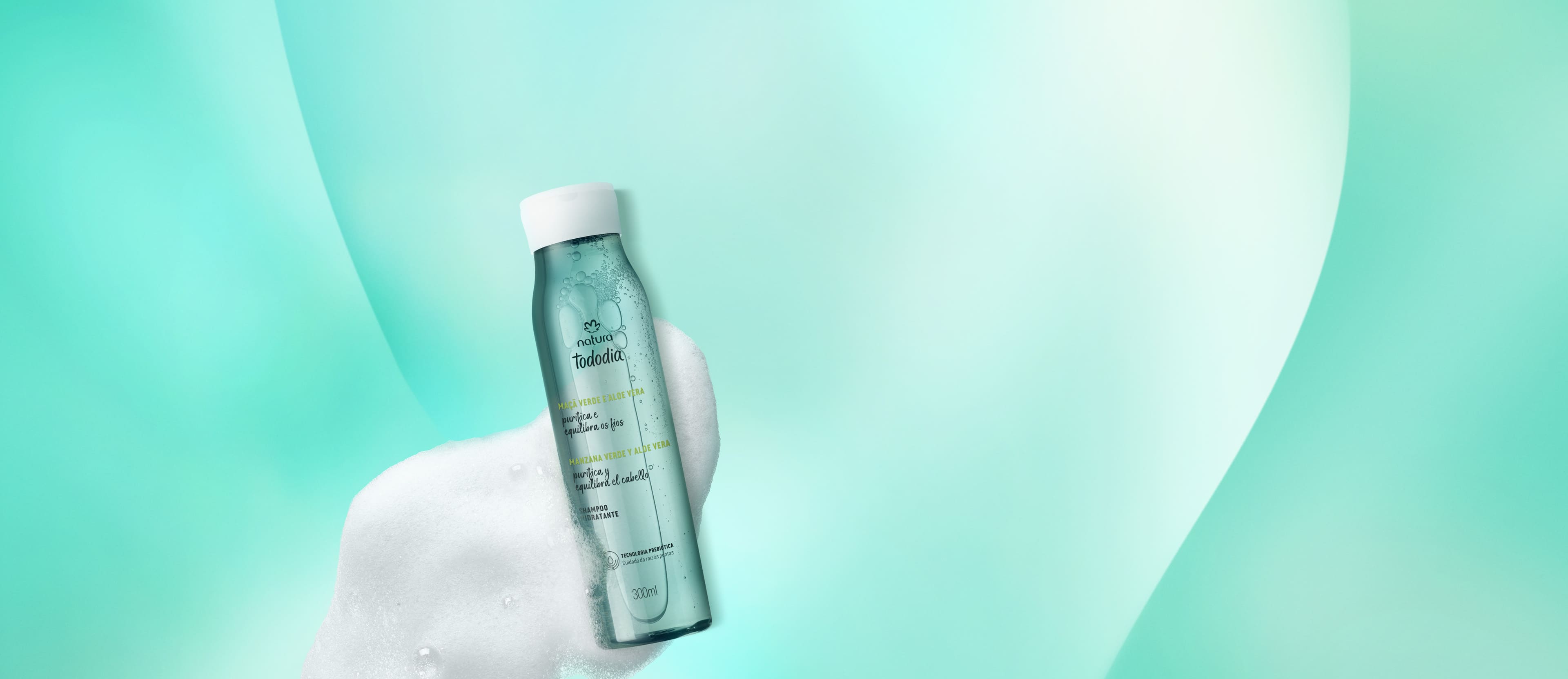 Shampoo Tododia Hidratante Manzana Verde y Aloe Vera 300 ml