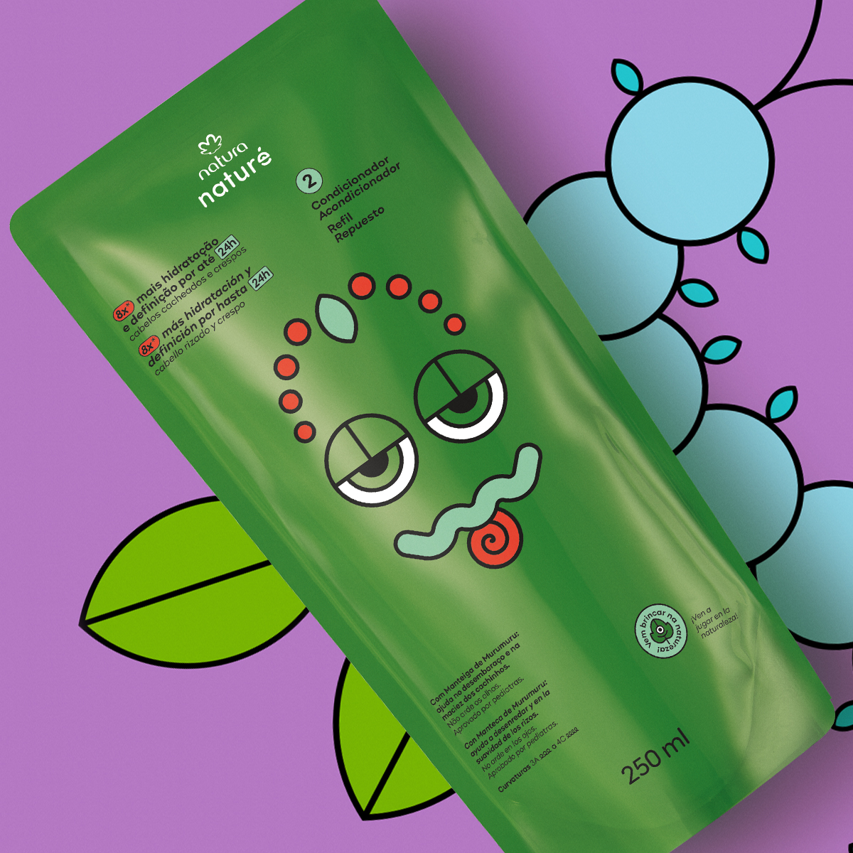 Repuesto Acondicionador para Cabellos Rizados y Crespos Naturé 250 ml