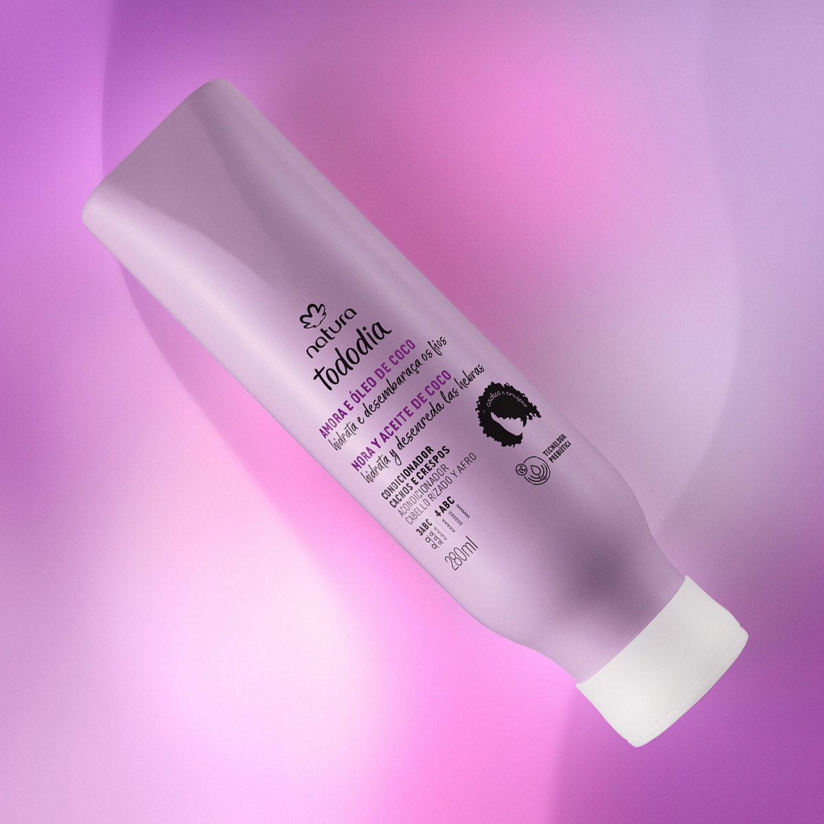 Acondicionador Cabello Rizado Tododia Mora y Óleo de Coco 280 ml