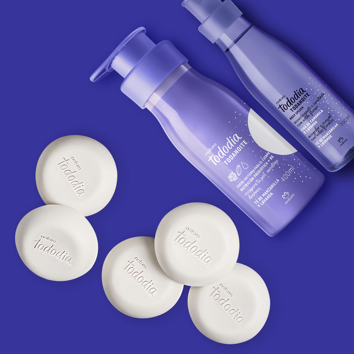 Kit Jabón, Hidratante y Body Splash Tododia Todanoite