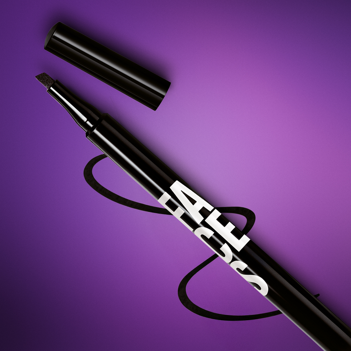 Delineador para Ojos en Fibra Faces 1 ml - Negro