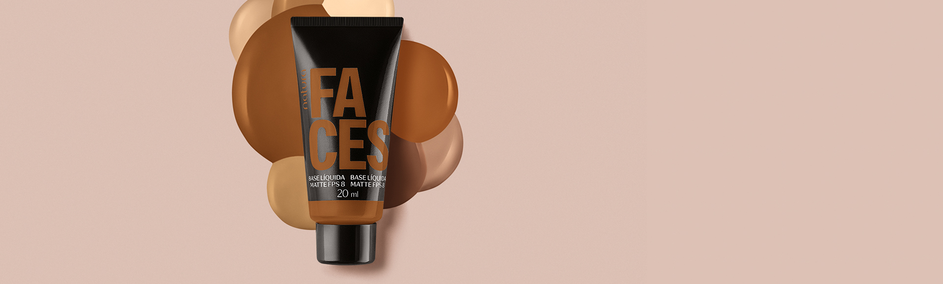 Base Líquida Check Matte Faces 20 ml