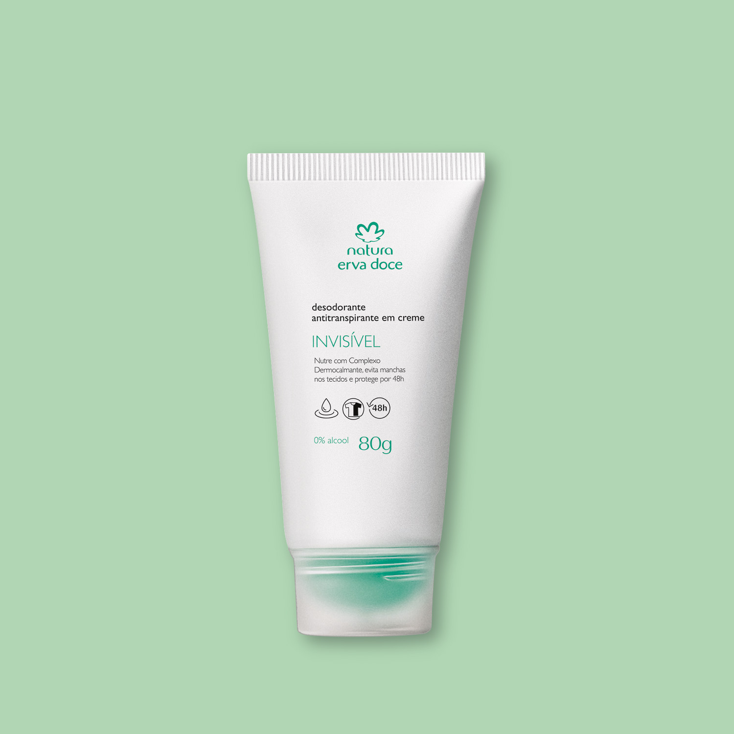 Desodorante Antitranspirante en Crema Erva Doce Invisible 80 g