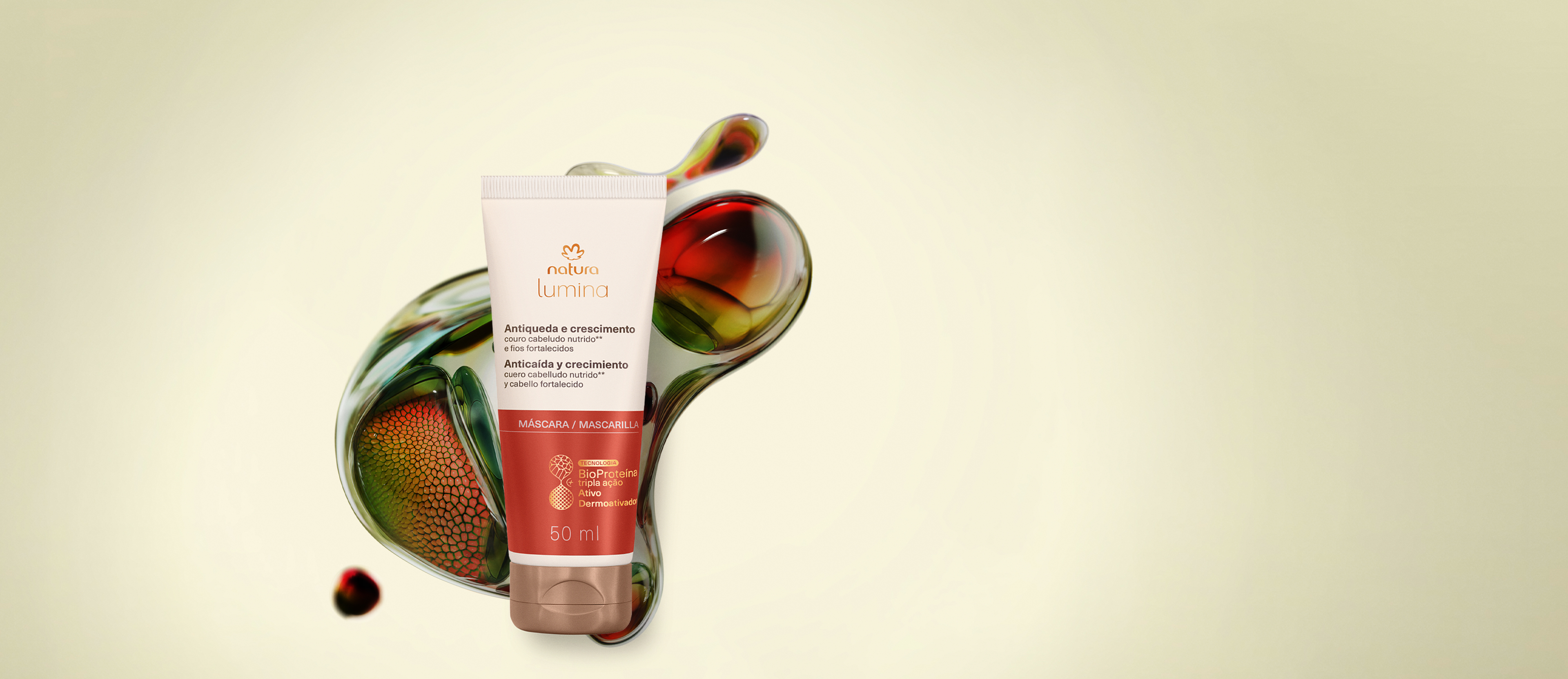 Máscara Antiquiebre Lumina para Anticaída y Crecimiento 50 ml