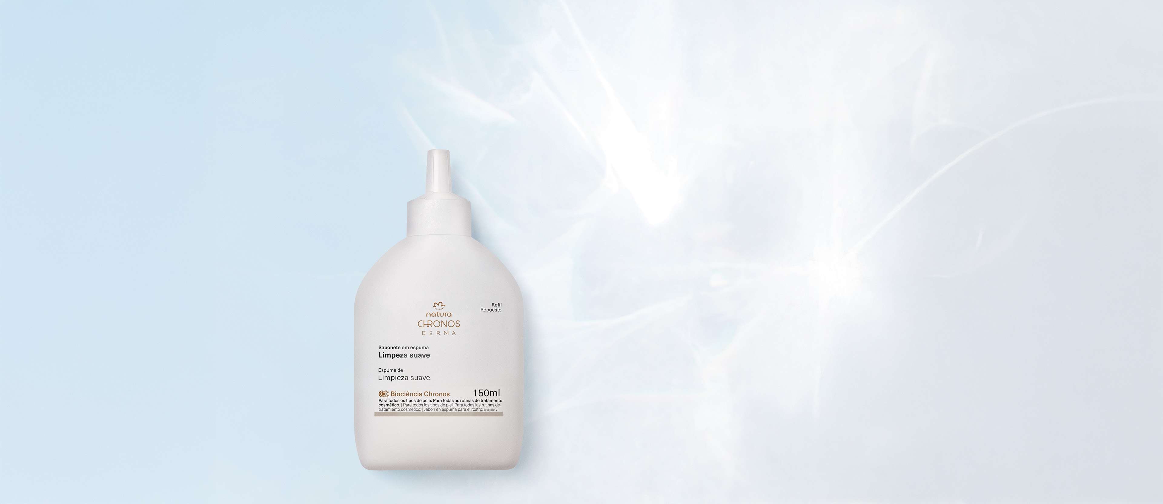 Repuesto Espuma de Limpieza Suave Chronos Derma 150 ml