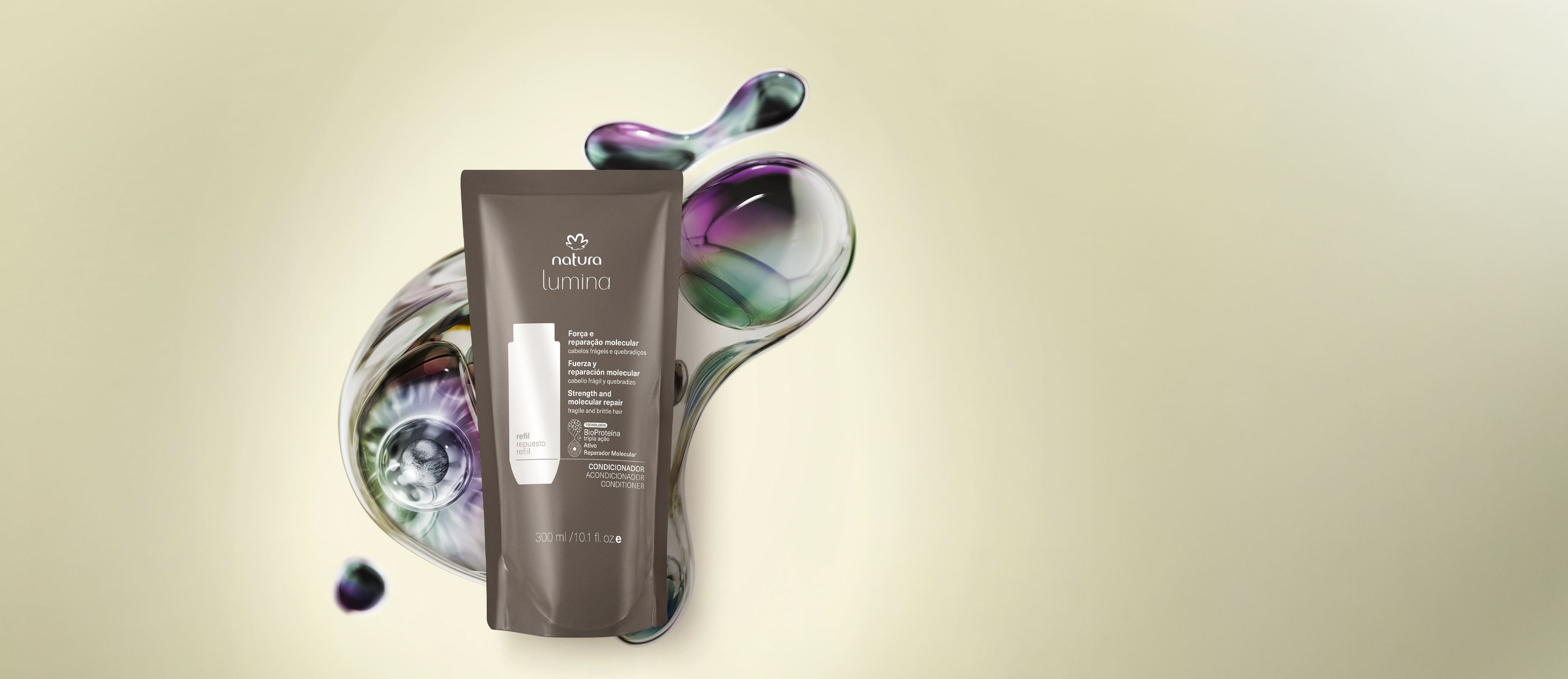 Repuesto Acondicionador Lumina Fuerza y Reparación Molecular 300 ml