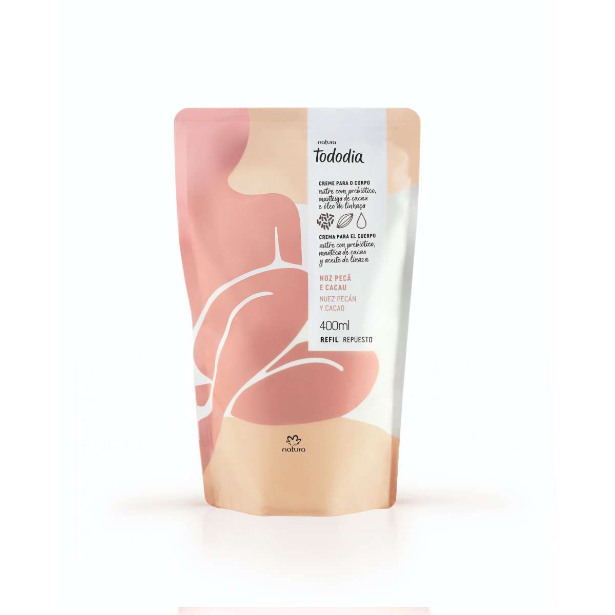 Repuesto Crema Nutritiva Tododia Nuez Pecán y Cacao 400 ml