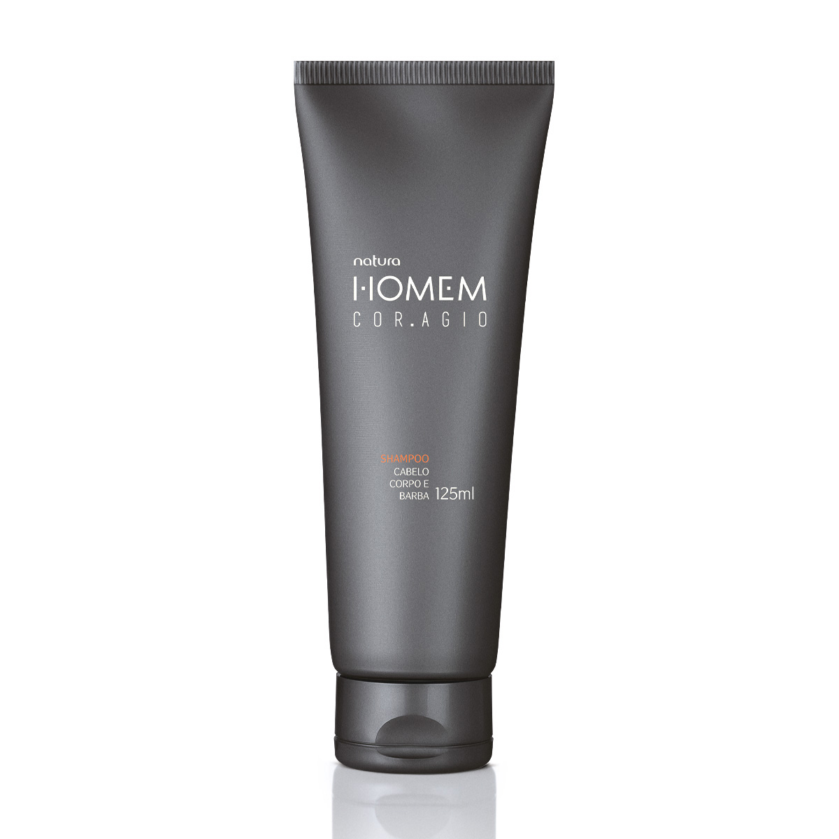 Shampoo 3 en 1: cabello, cuerpo y barba Homem Coragio 125 ml