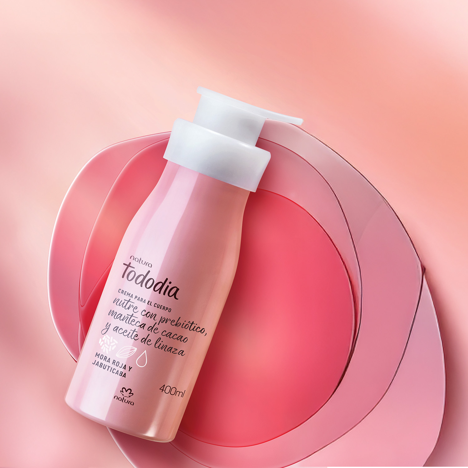 Crema Nutritiva Tododia Mora Roja y Jabuticaba 400 ml