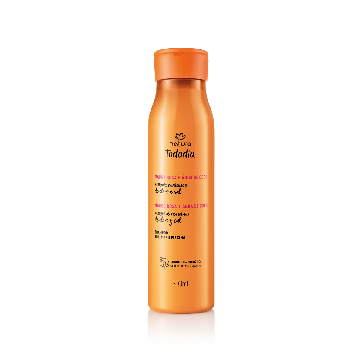 Shampoo Sol, Mar y Piscina Tododia Mango Rosa y Agua de Coco 300 ml