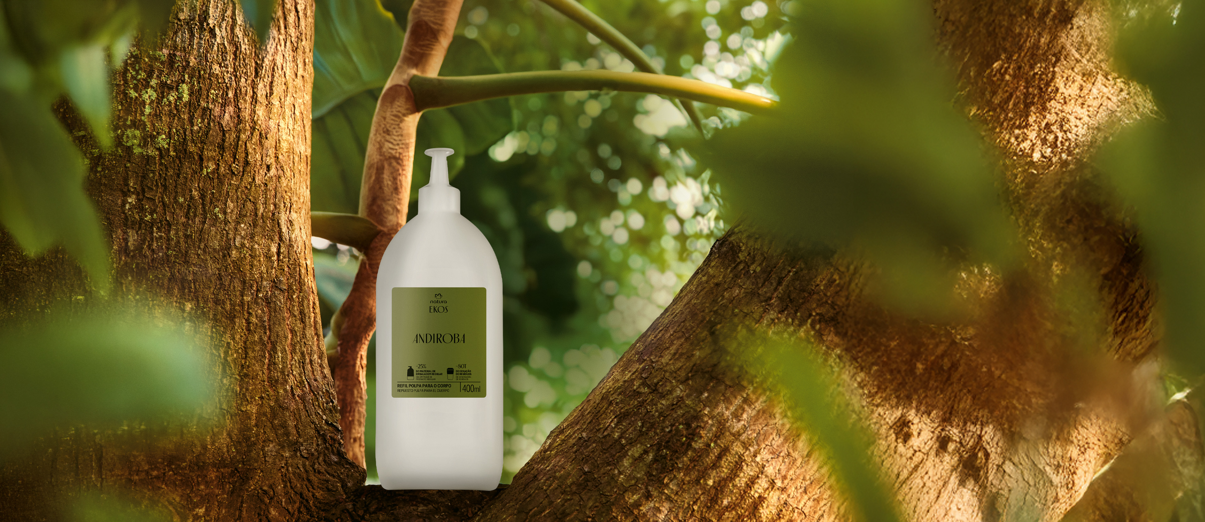 Repuesto Crema Hidratante Corporal Ekos Andiroba 400 ml