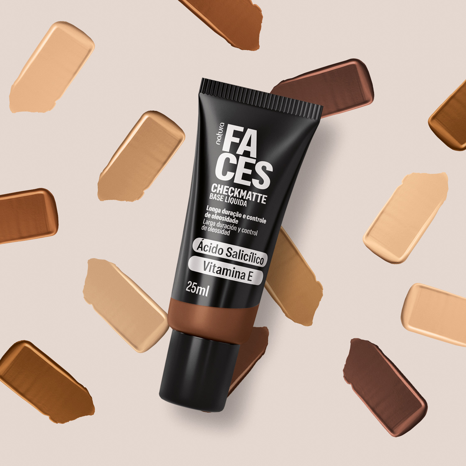 Base Líquida Faces Checkmatte 25 ml