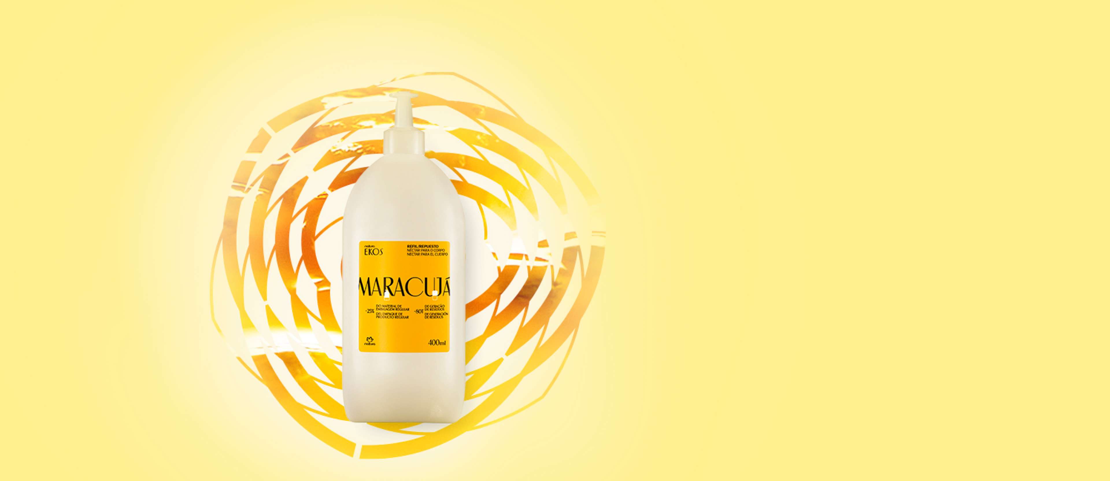 Repuesto Néctar Hidratante Corporal Ekos Maracuyá 400 ml