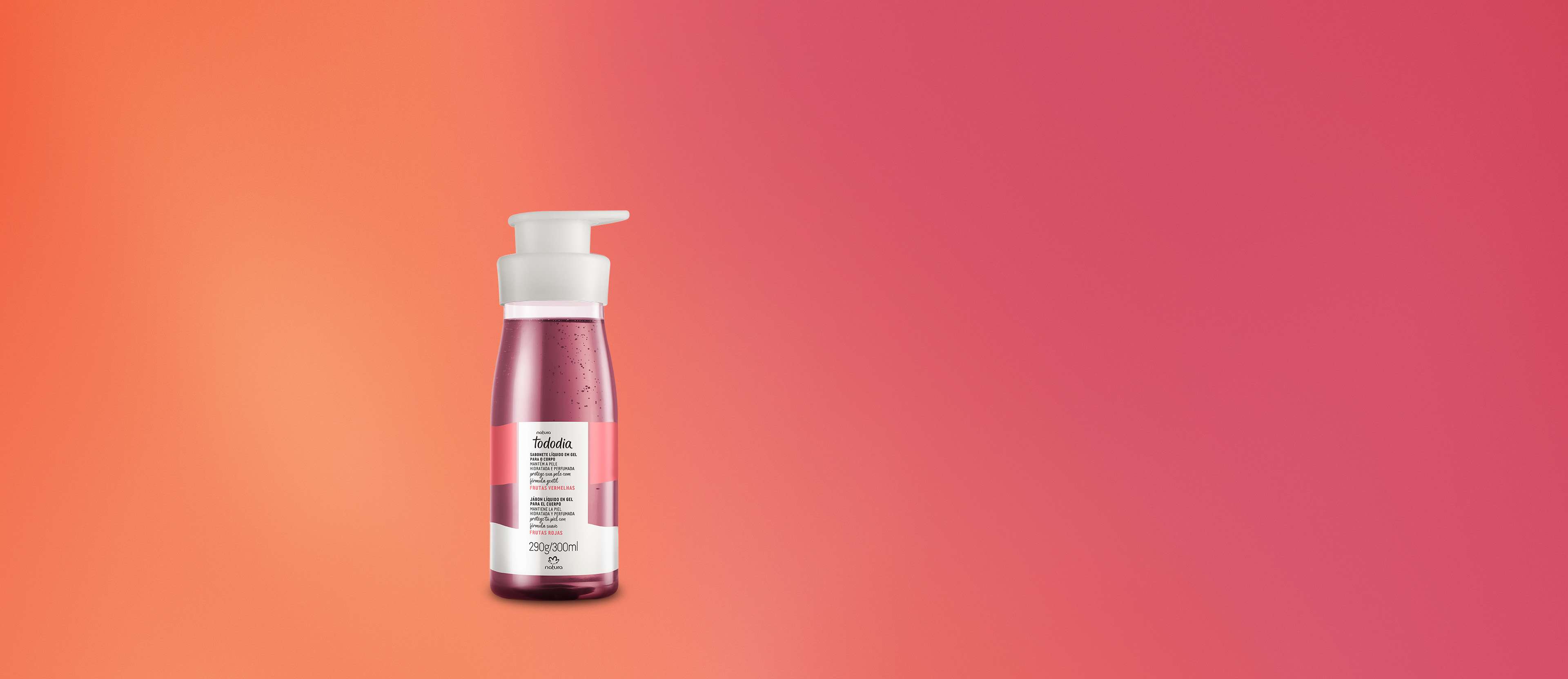Jabón Líquido Corporal Tododia Frutas Rojas 400ml