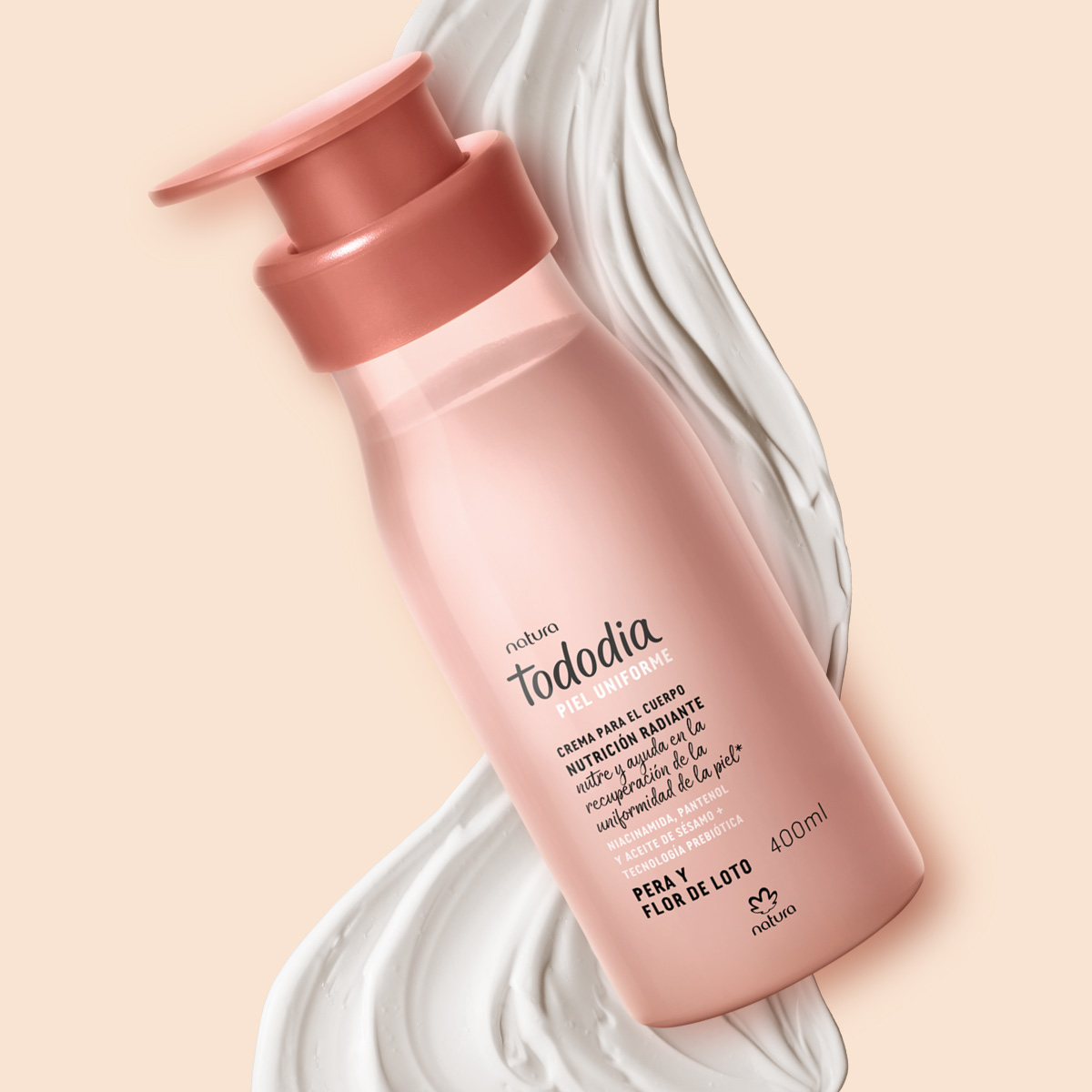 Crema Corporal Nutrición Radiante Tododia Pera y Flor de Loto 400 ml