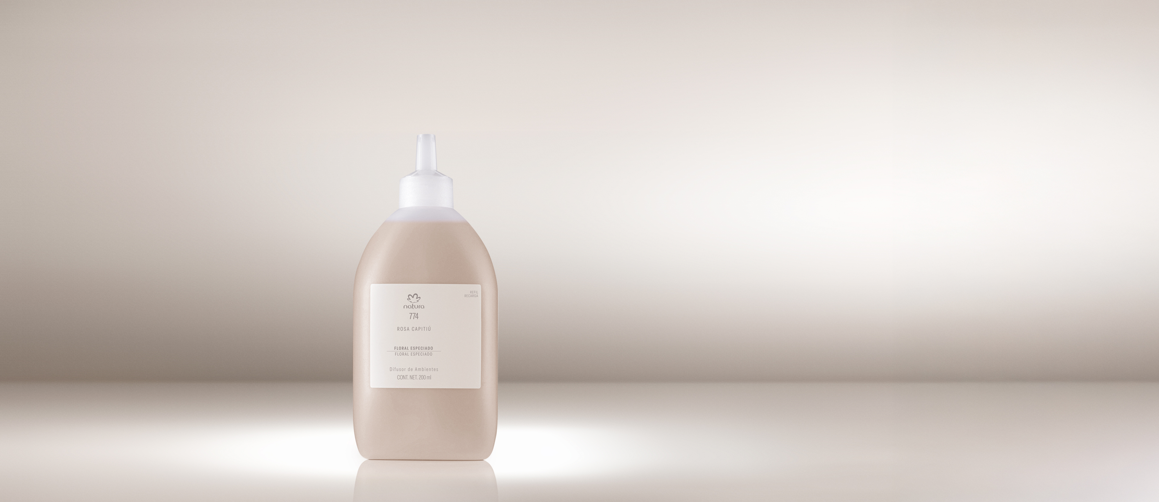 Repuesto Difusor Natura 774 Rosa Capitiú 200 ml Sin Varilla