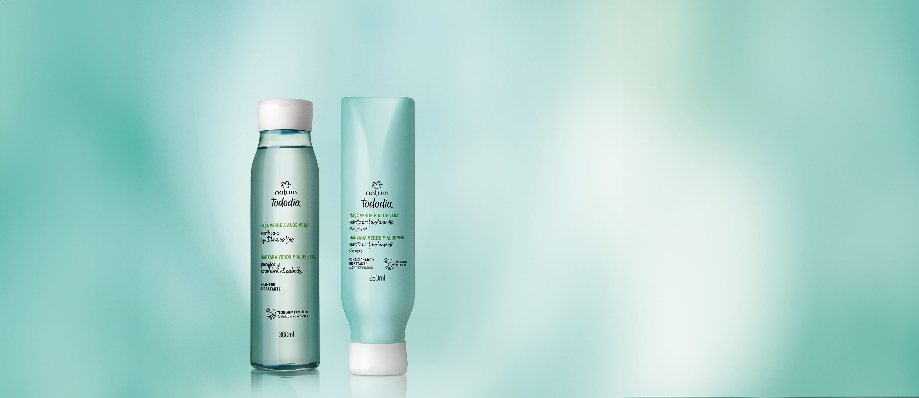 Kit Hidratante Tododia Manzana Verde y Aloe Vera Shampoo y Acondicionador