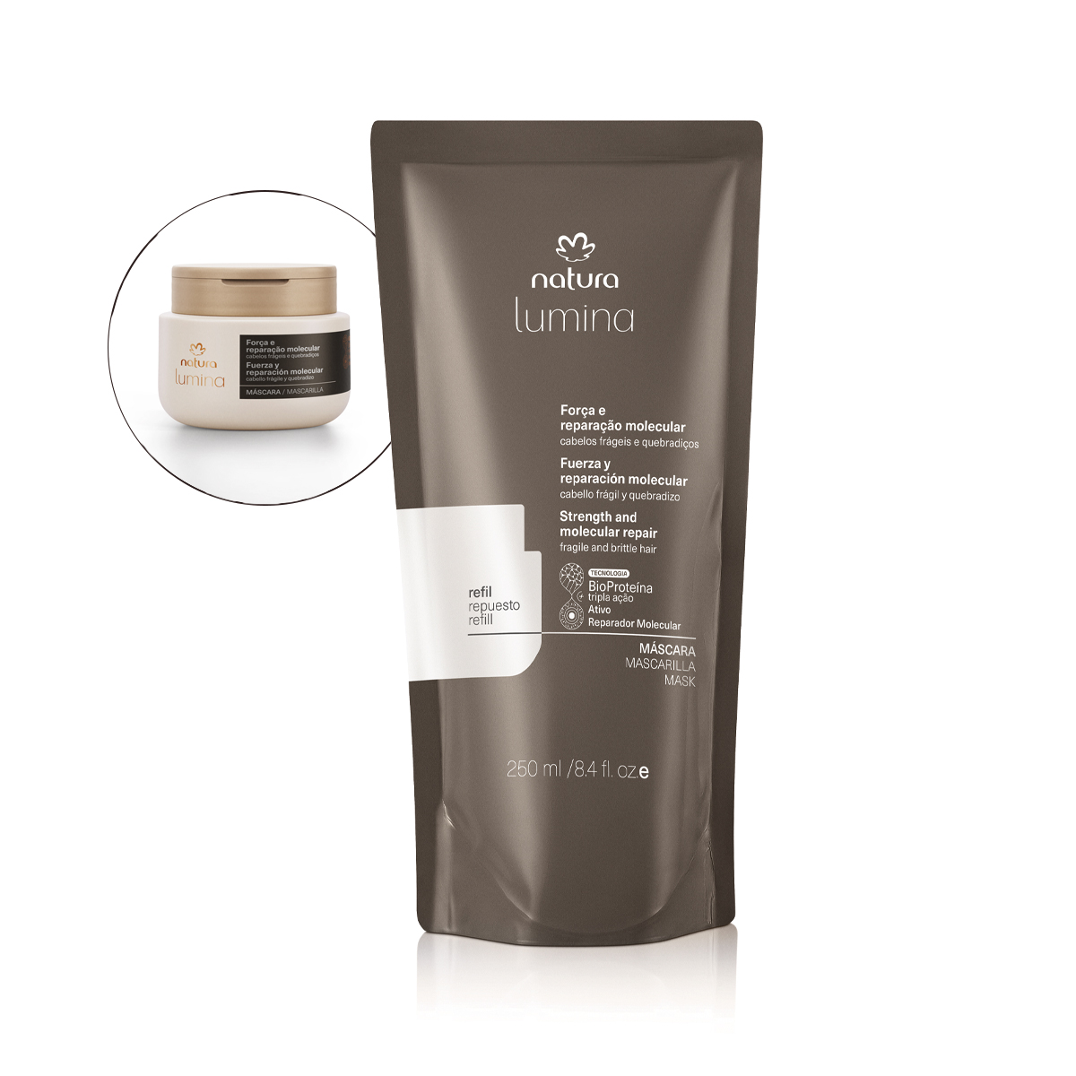 Repuesto Máscara Lumina Fuerza y Reparación Molecular 250 ml