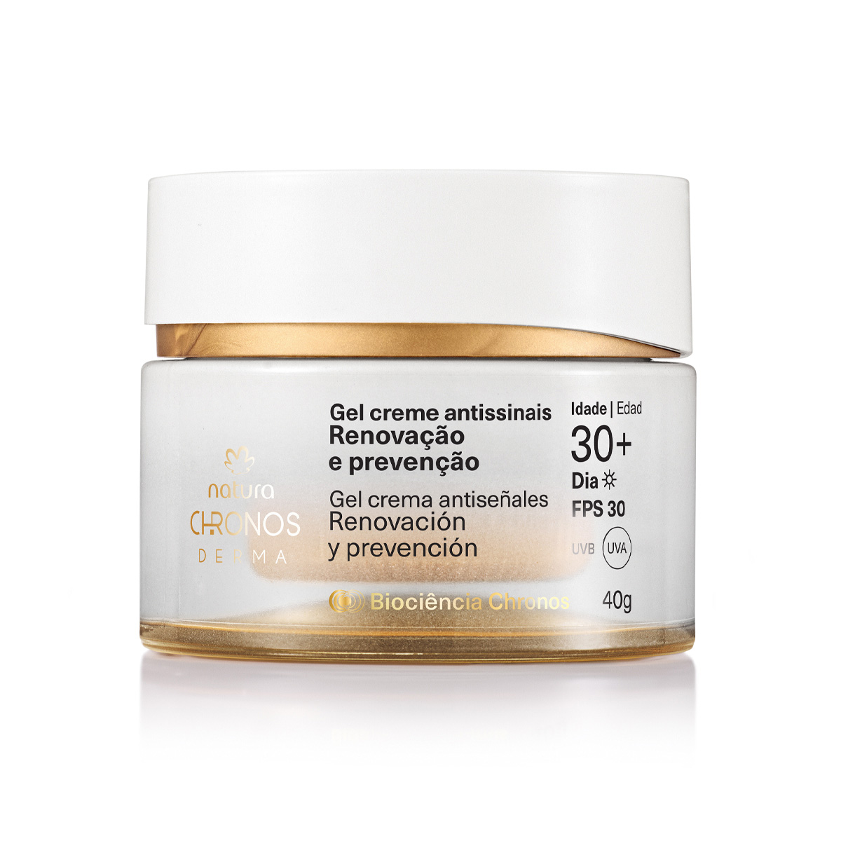 Gel crema antiseñales renovacion y prevencion 30+ día Chronos Derma 40g