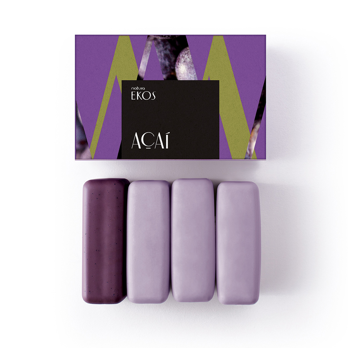 Jabones en Barra Puro Vegetal Ekos 4 unidades de 100 g c/u