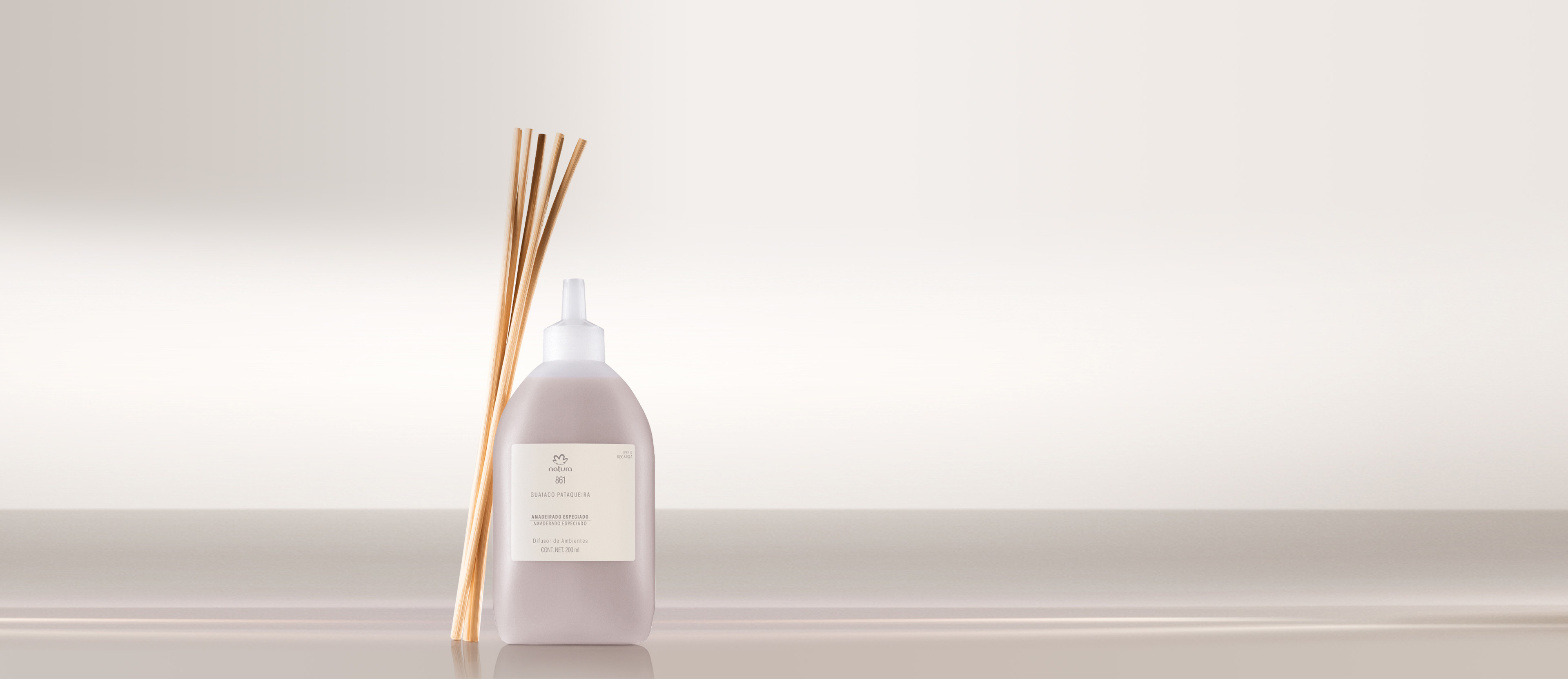 Repuesto Difusor Natura 861 Guaiaco Pataqueira 200 ml Con Varilla