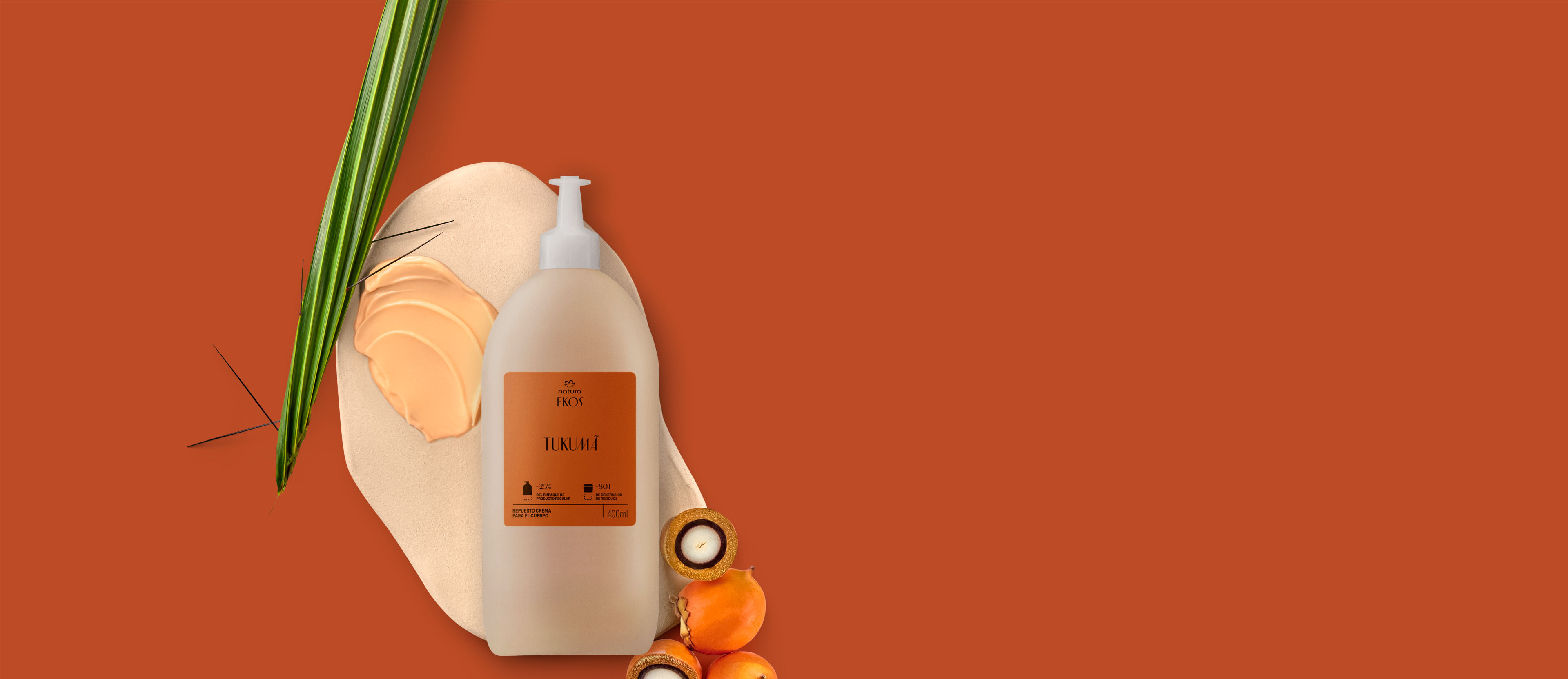 Repuesto Crema Hidratante para el Cuerpo Ekos Tukumá 400 ml