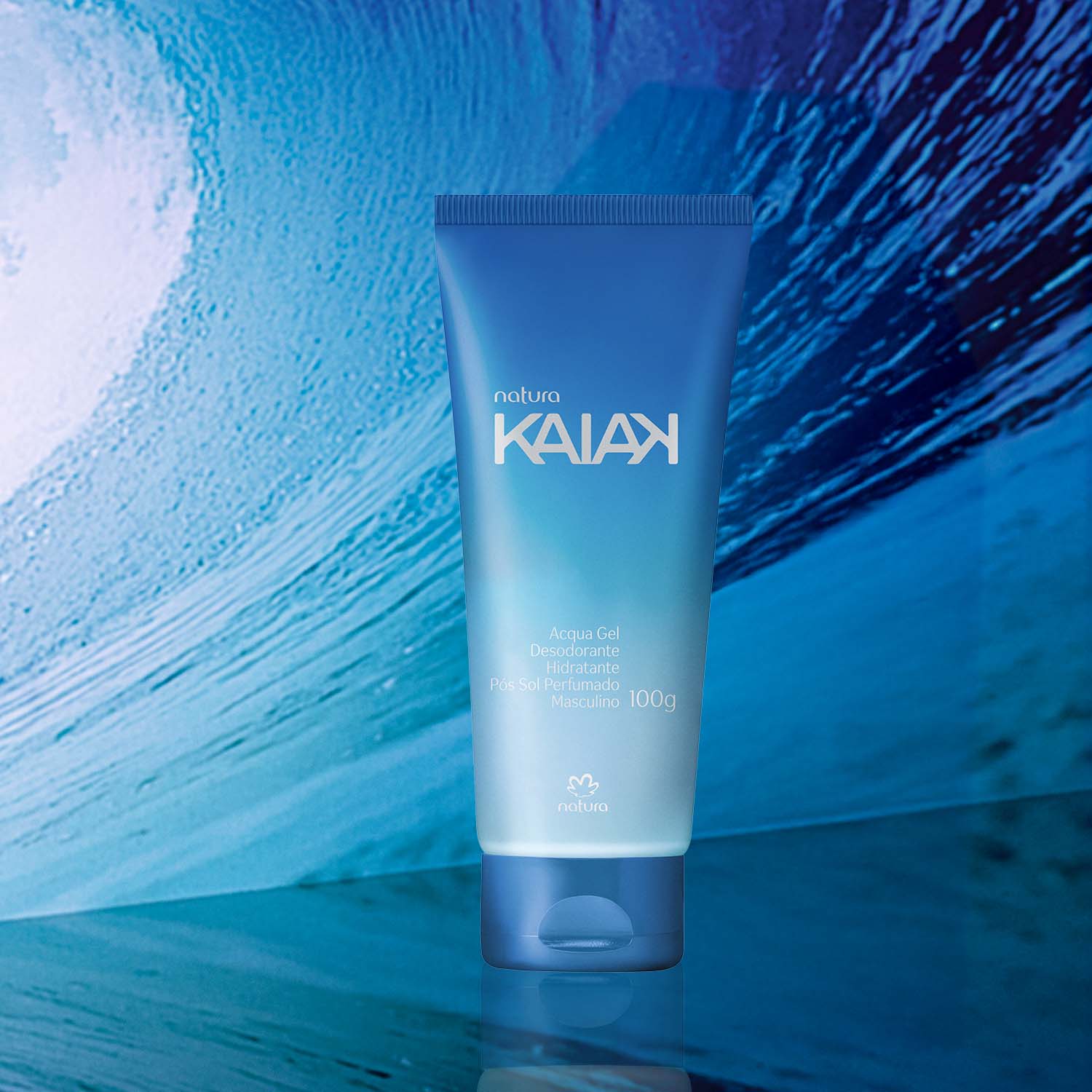 Aqua Gel Hidratante Corporal Post Solar Kaiak Masculino 100 g