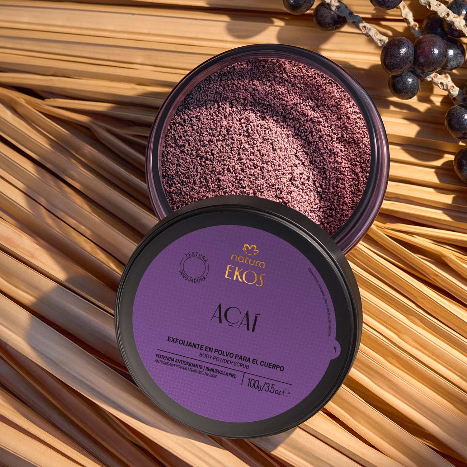 Exfoliante en Polvo para el Cuerpo Ekos Açaí 100 g