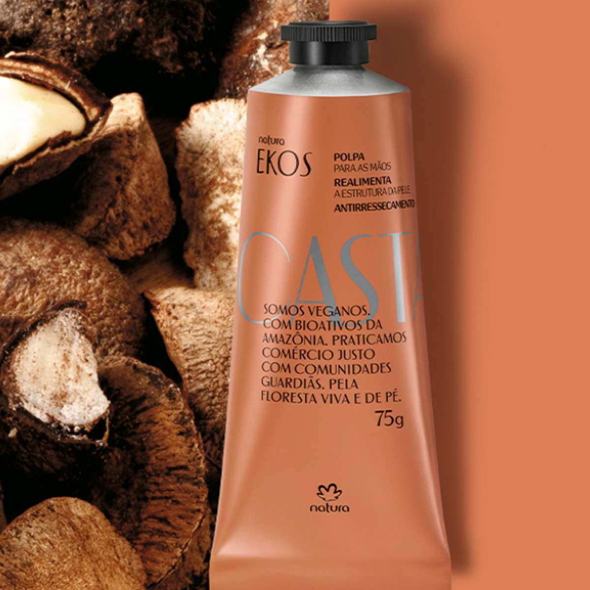 Crema Hidratante para Manos Ekos Castaña 40 g