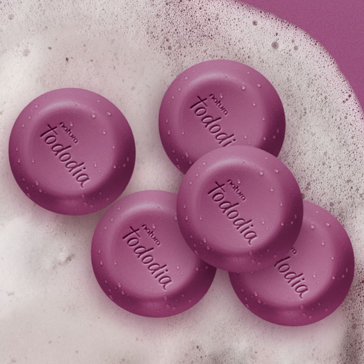 Jabón en Barra Puro Vegetal Tododia Cereza Negra y Praliné 5 unidades de 90 g