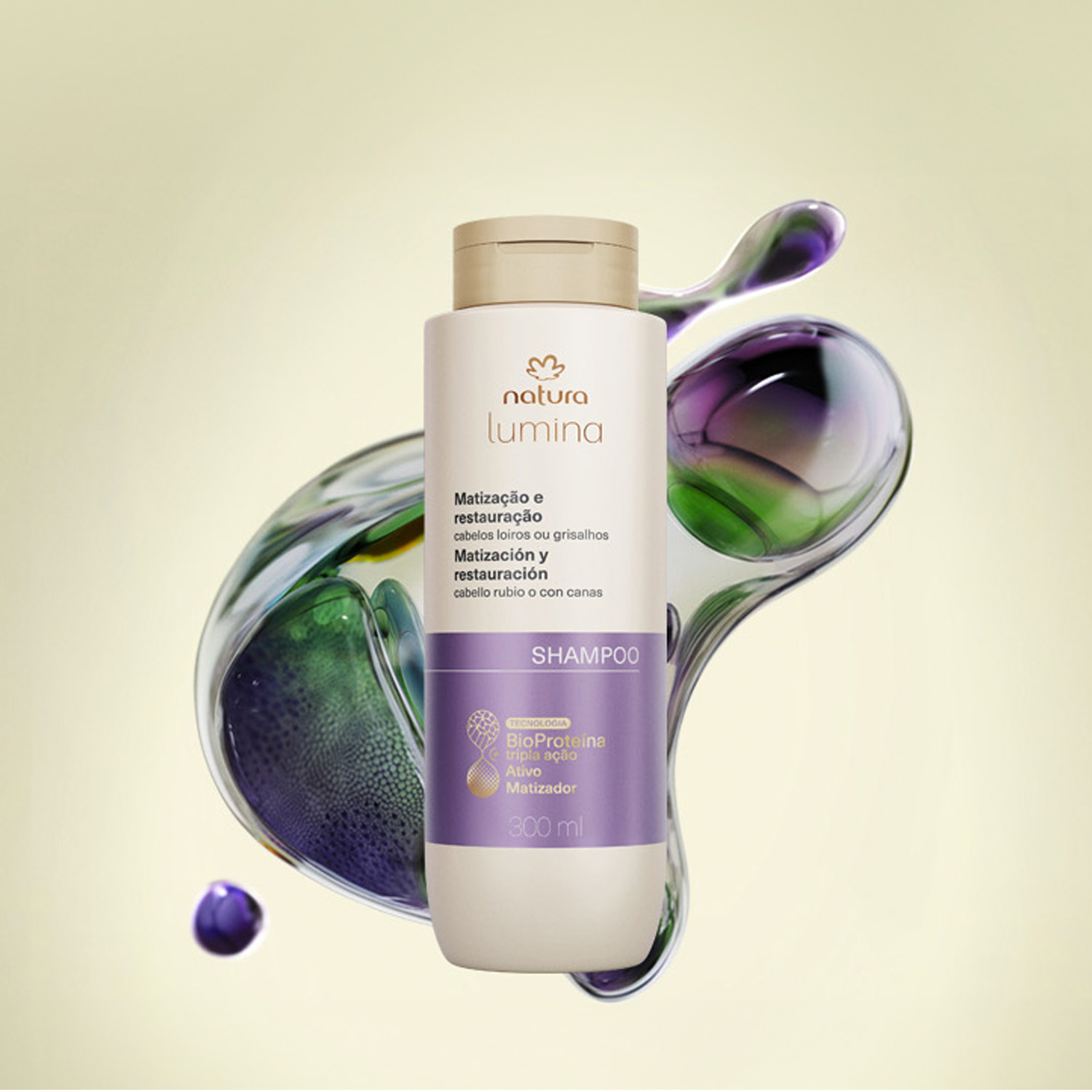 Shampoo Matización y Restauración Lumina 300ml