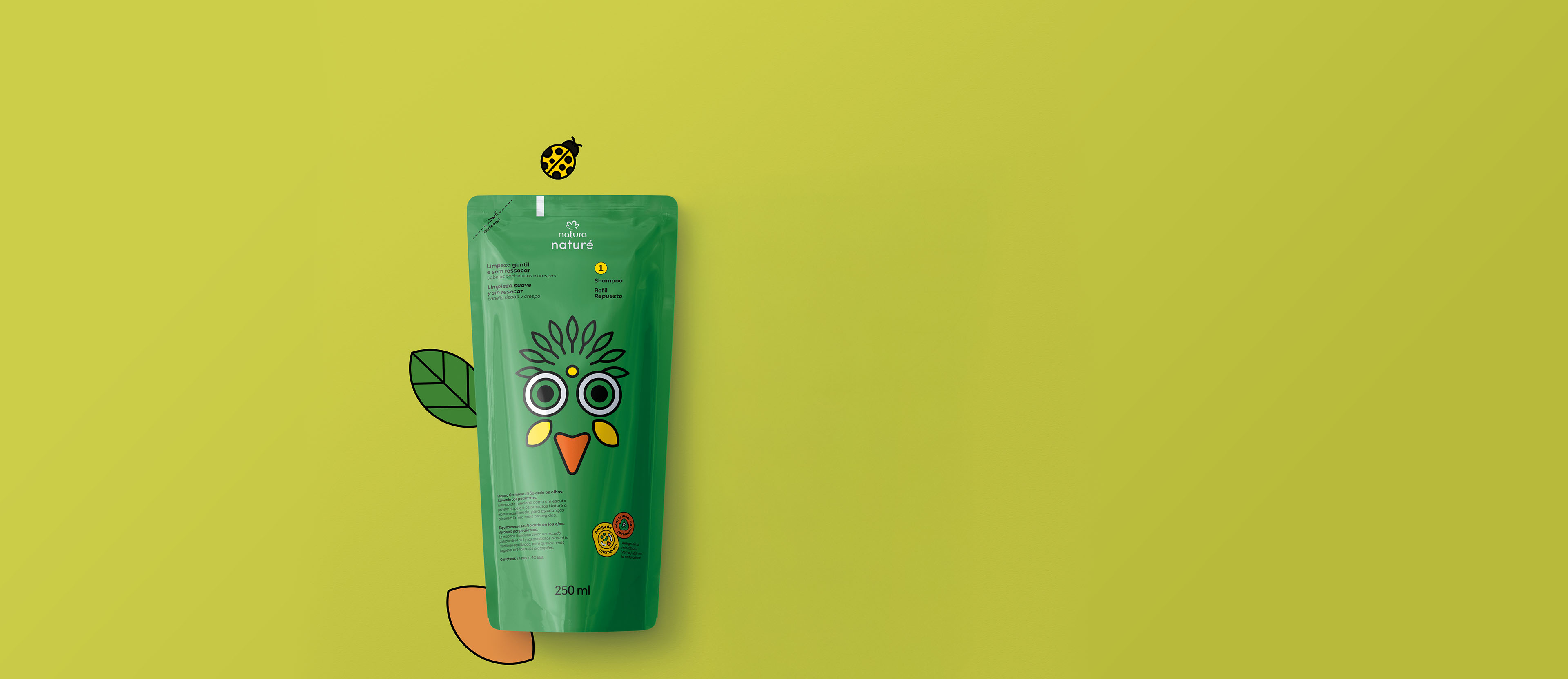 Repuesto Shampoo para Cabellos Rizados Naturé 250 ml