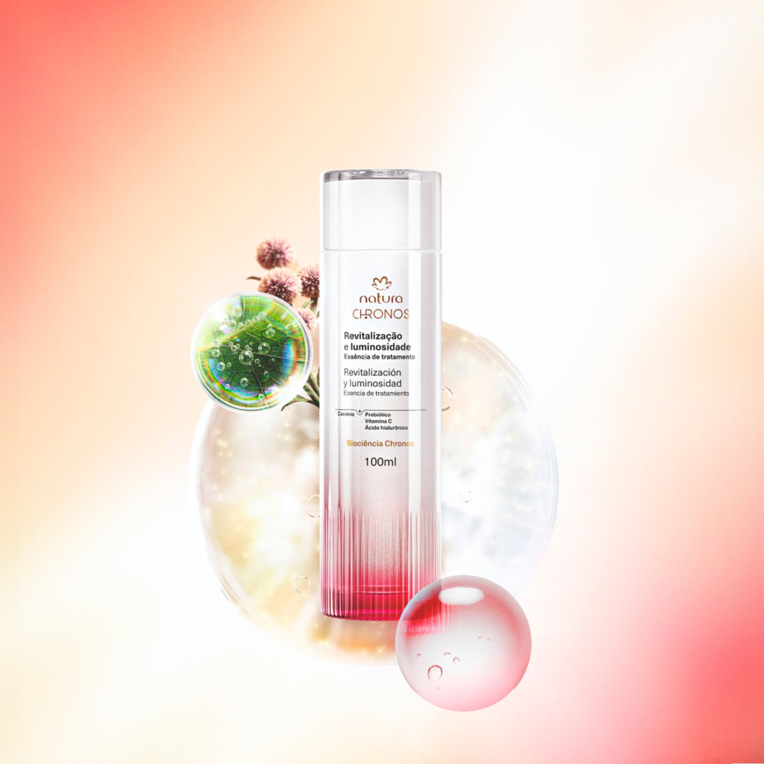 Esencia de tratamiento revitalización y luminosidad Chronos Derma100ml