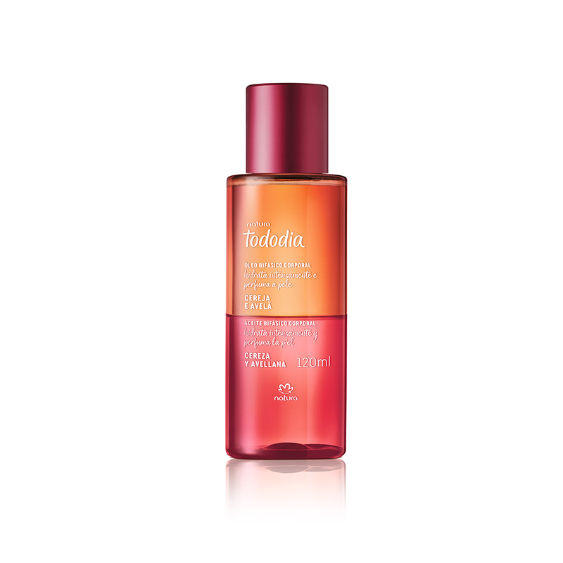 Aceite Bifásico Corporal Tododia Cereza y Avellana 120 ml