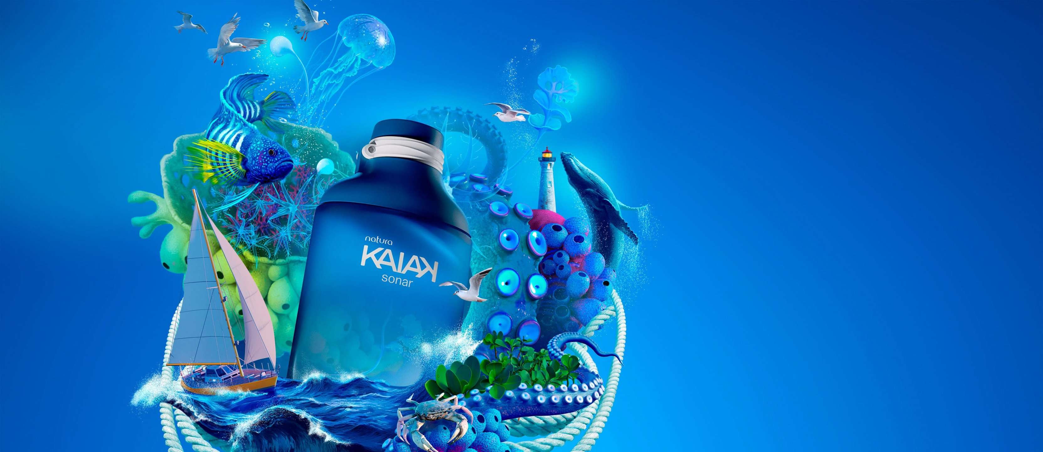 Kaiak Sonar EDT Masculino 100 ml
