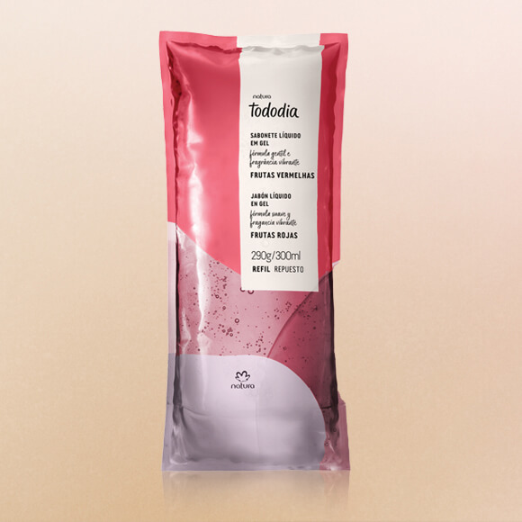 Repuesto Jabón Líquido Corporal Tododia Frutas Rojas 300 ml