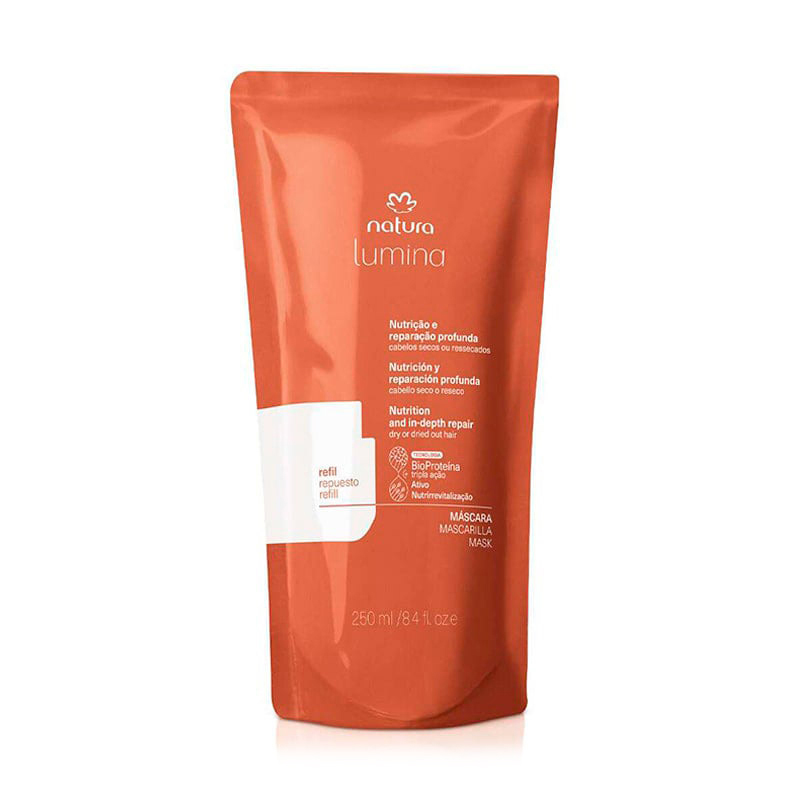 Repuesto Máscara Lumina Máscara Reparadora Cabellos Secos o Resecos 250 ml