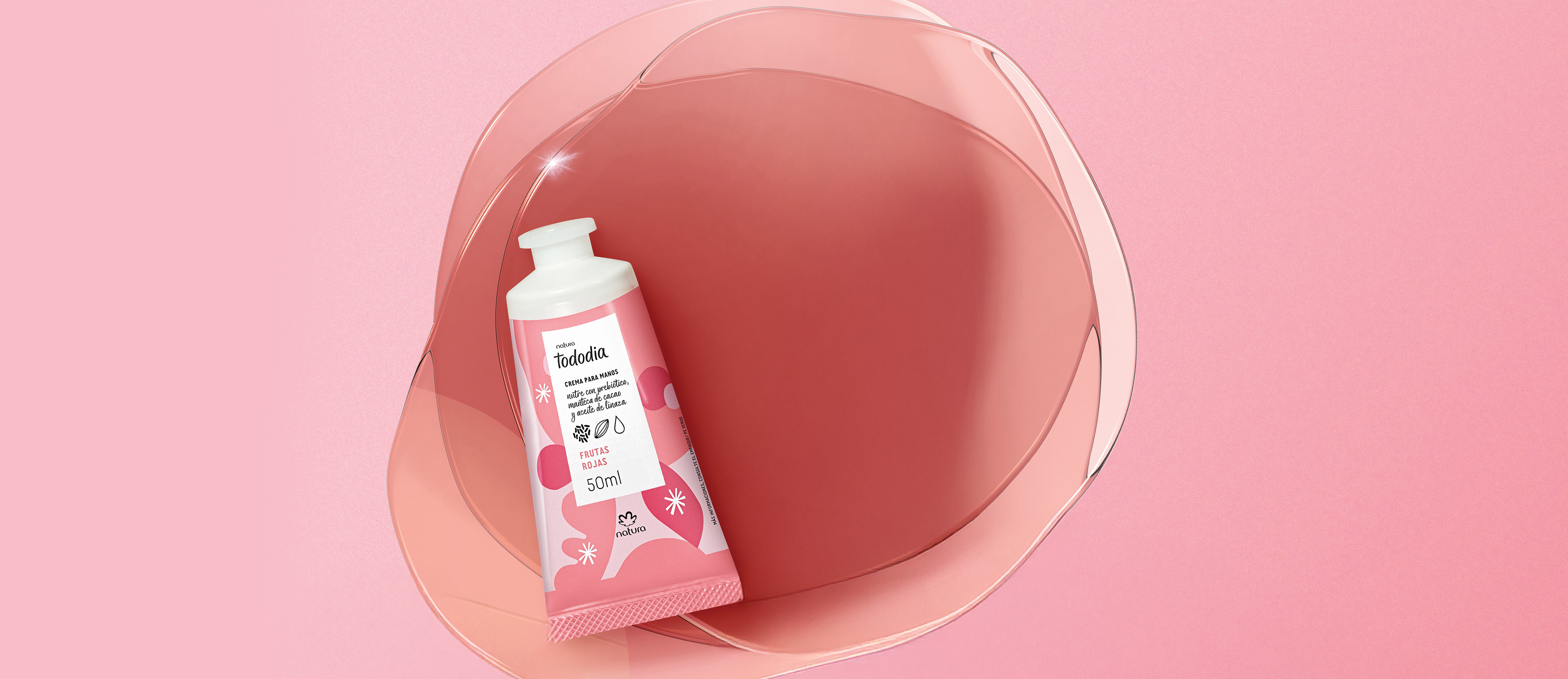 Crema Nutritiva para Manos Tododia Frutas Rojas 50 ml