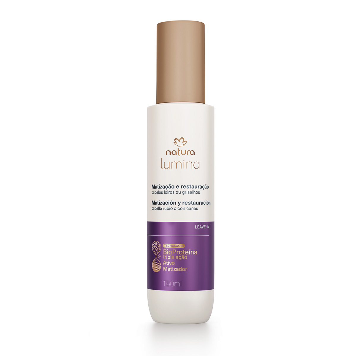 Fluido matizador multibeneficios cabellos rubios o con canas Lumina 150ml