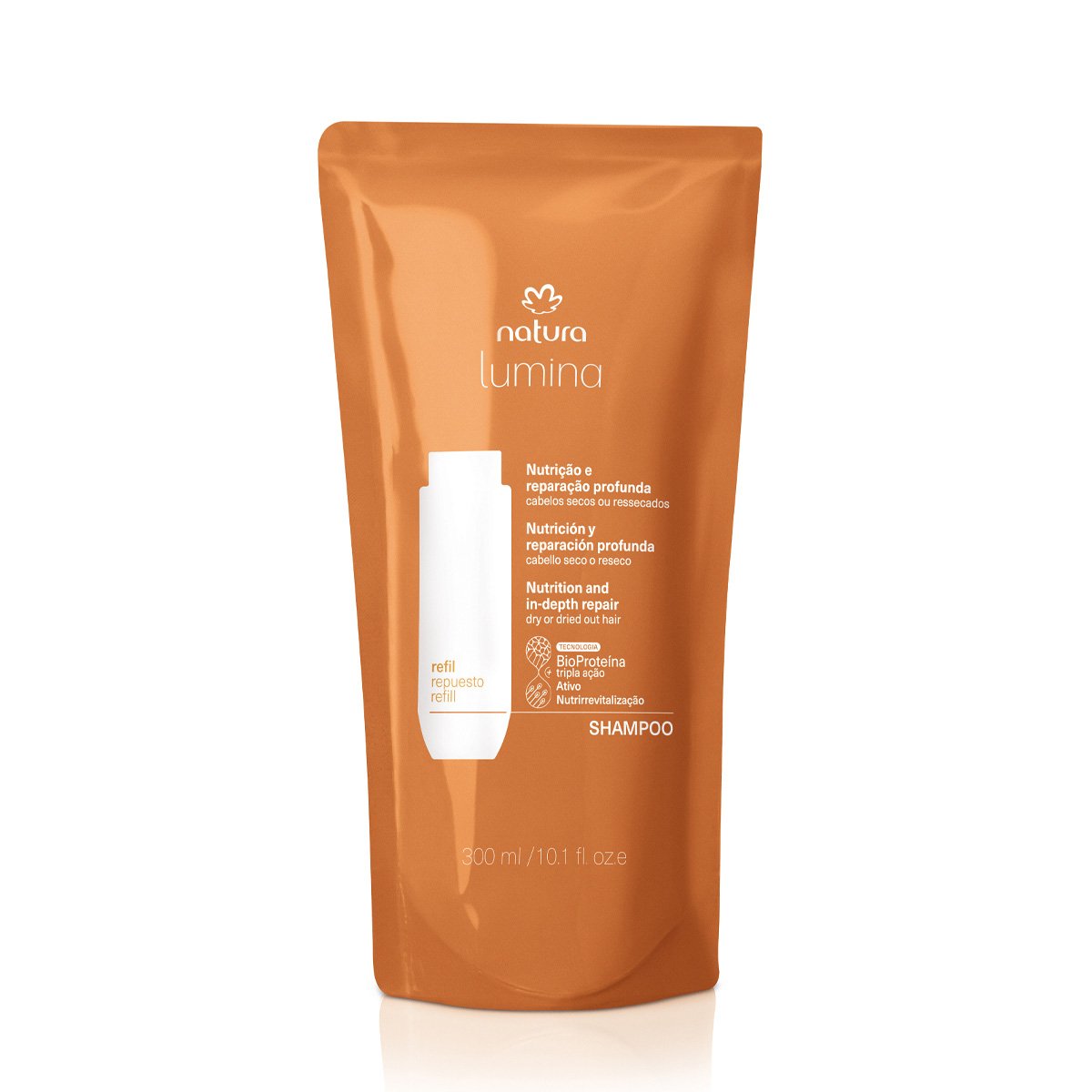 Repuesto Shampoo Nutrición y Reparación Profunda Lumina