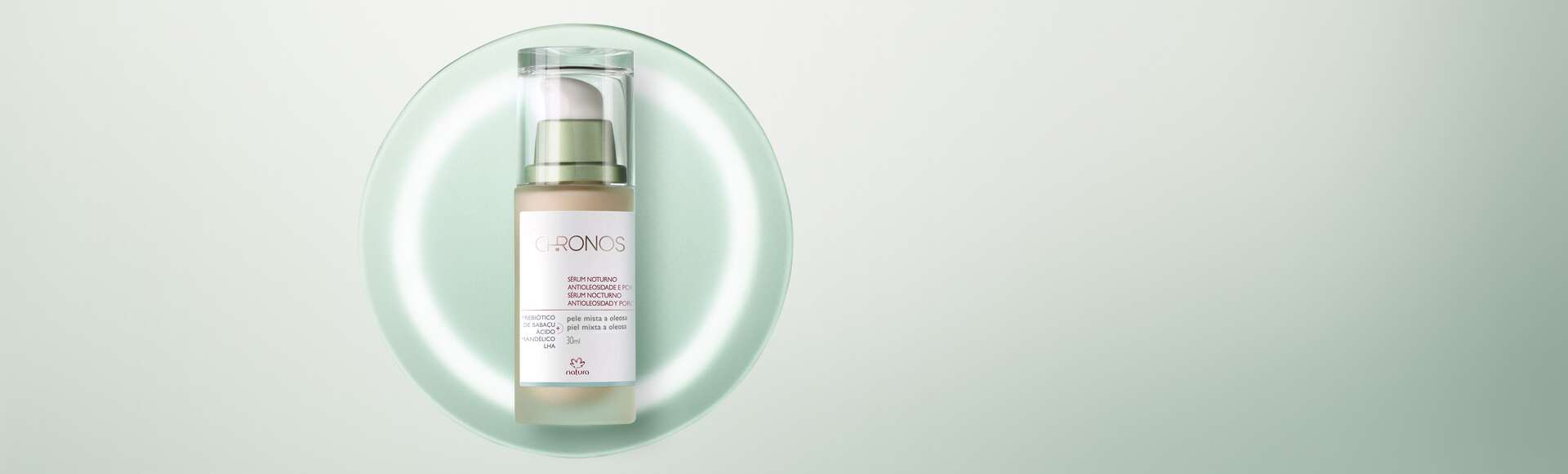 Sérum Nocturno Antioleosidad y Poros Piel Mixta a Oleosa Chronos Derma 30 ml